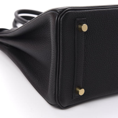 Hermes Togo Birkin 25 Black 6 of 11