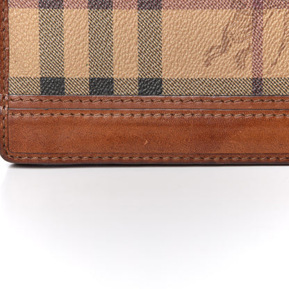 Burberry Haymarket Check Continental Wallet Tan 7 of 17