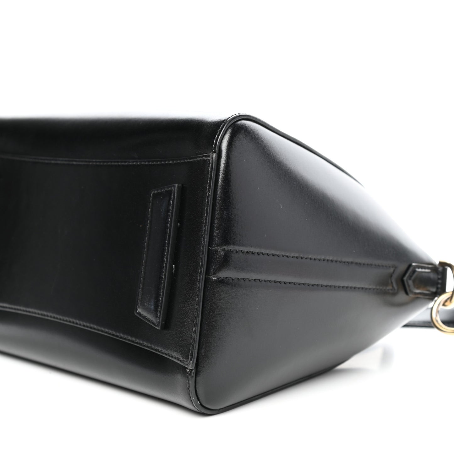 Shiny Lord Calfskin Small Antigona Black