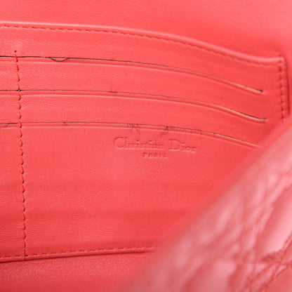 Christian Dior Patent Cannage New Lock Pouch Coral 8 of 9