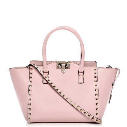 Valentino Garavani Vitello Small Rockstud Double Handle Tote Rose 1 of 8