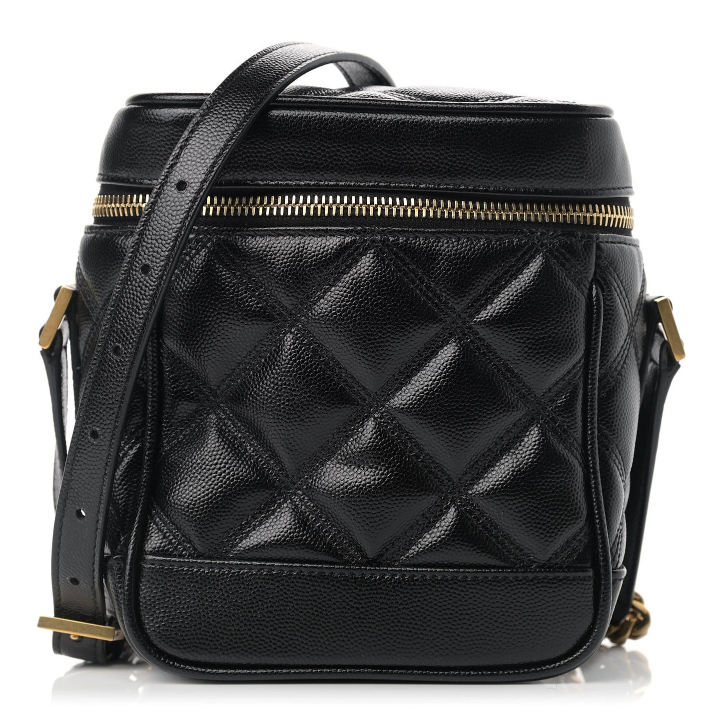 Grain de Poudre Quilted 80's Vanity Bag Black