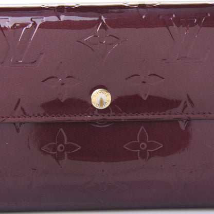 Louis Vuitton Vernis Sarah Wallet Rouge Fauviste 10 of 11