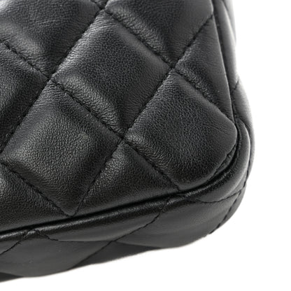 Chanel Lambskin Quilted Small Clutch With Chain Black 12 of 14
