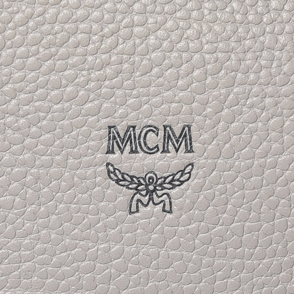 MCM Grained Calfskin Small Ella Boston Dove 6 of 6