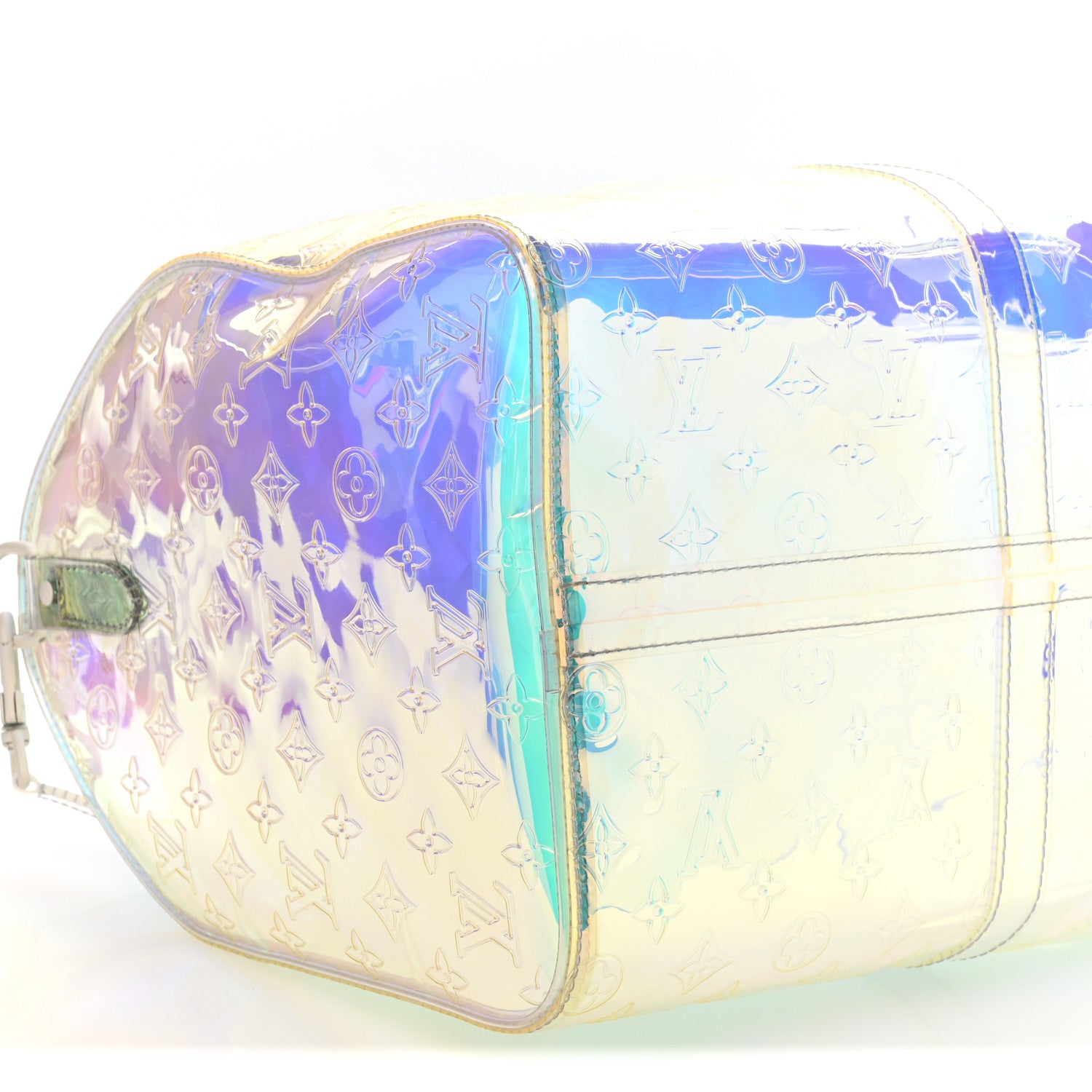 Louis Vuitton PVC Monogram Keepall Bandouliere 50 Iridescent Prism 8 of 9