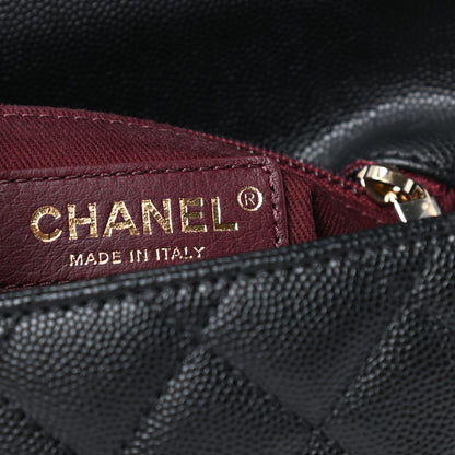 Chanel Caviar Quilted Extra Mini Coco Handle Flap Black 6 of 10