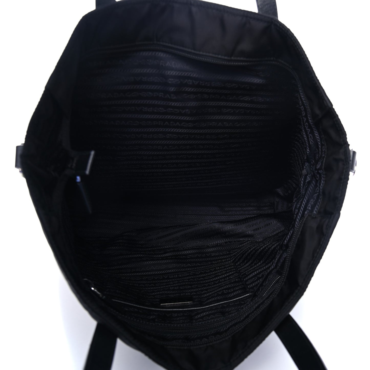 Tessuto Nylon Saffiano Tote Black