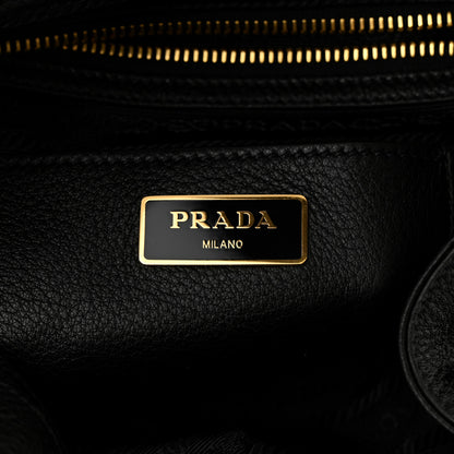 Prada Vitello Daino Backpack Black 6 of 10