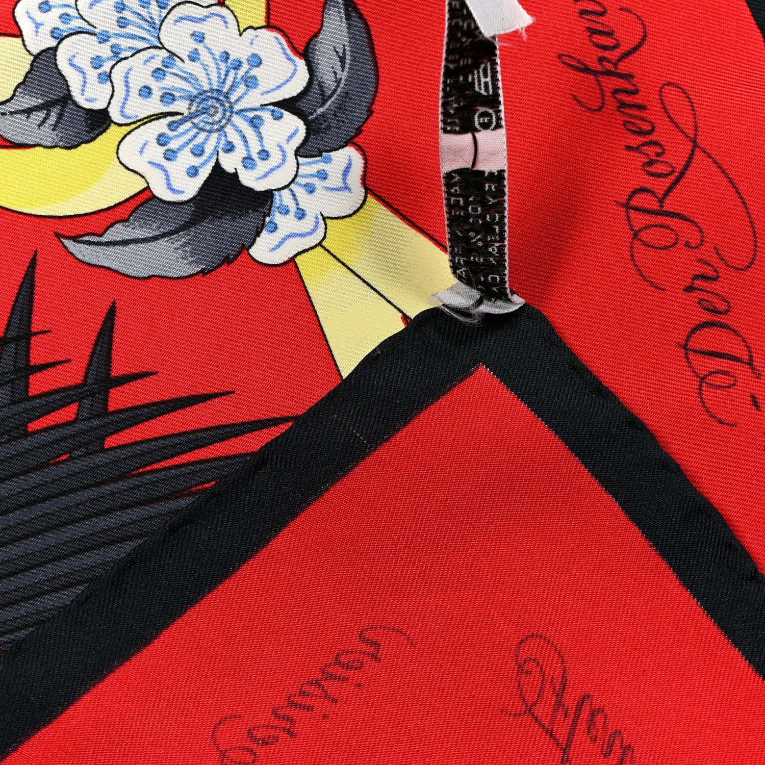 Hermes Silk Fleurs De L'Opera Scarf 90 5 of 5
