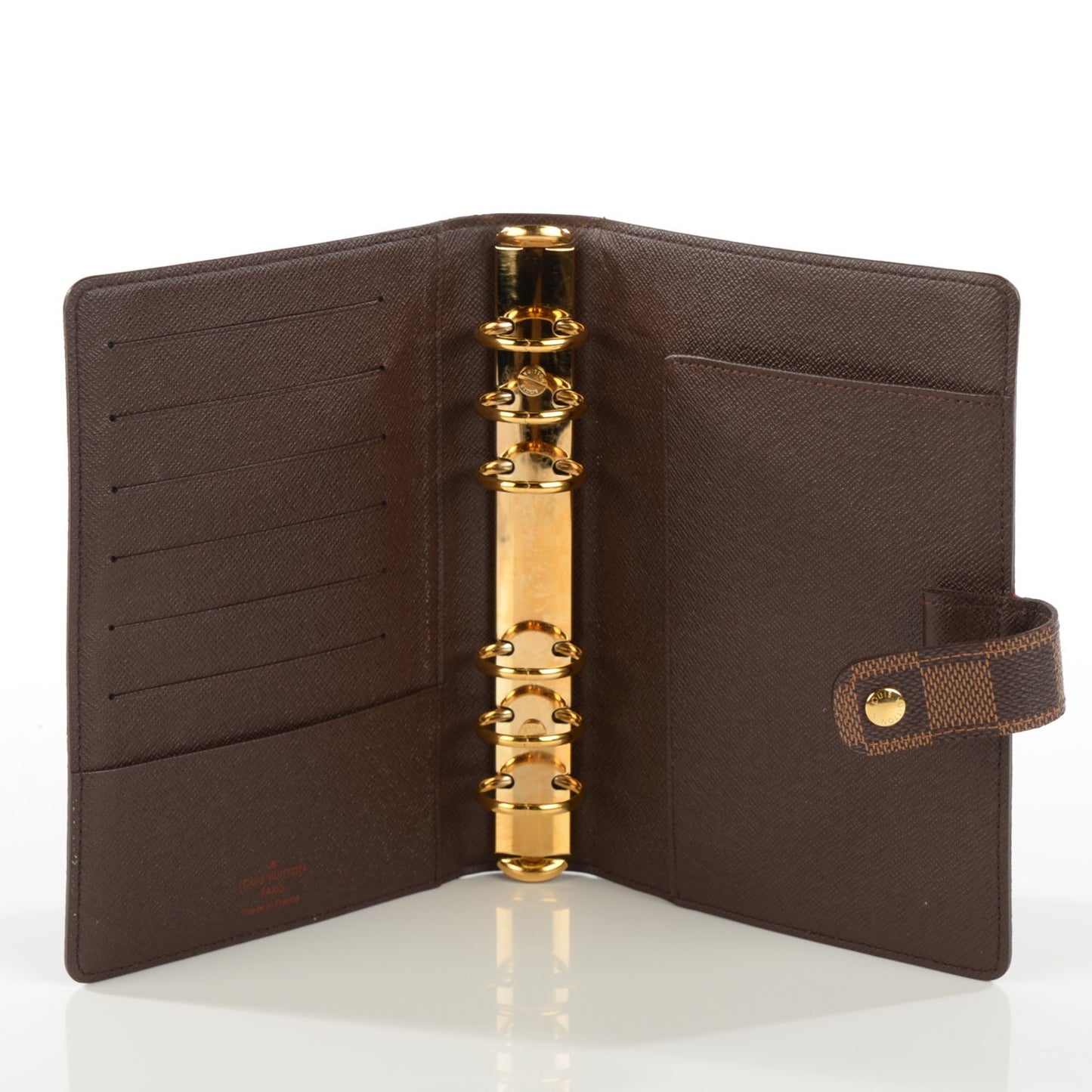 Damier Ebene Medium Ring Agenda Cover