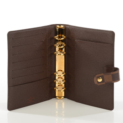 Louis Vuitton Damier Ebene Medium Ring Agenda Cover 5 of 7