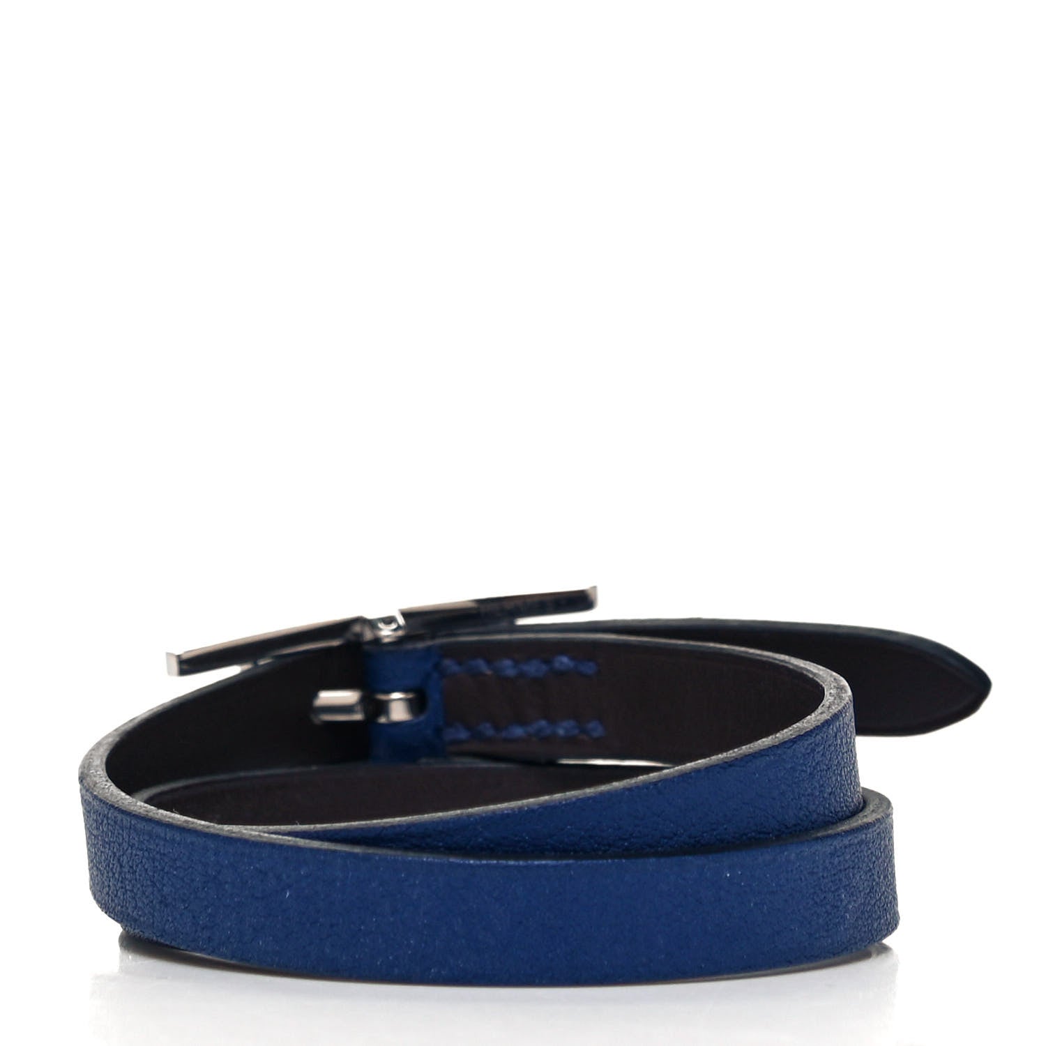Hermes Swift Behapi Double Tour Bracelet XS Bleu Saphir 3 of 4