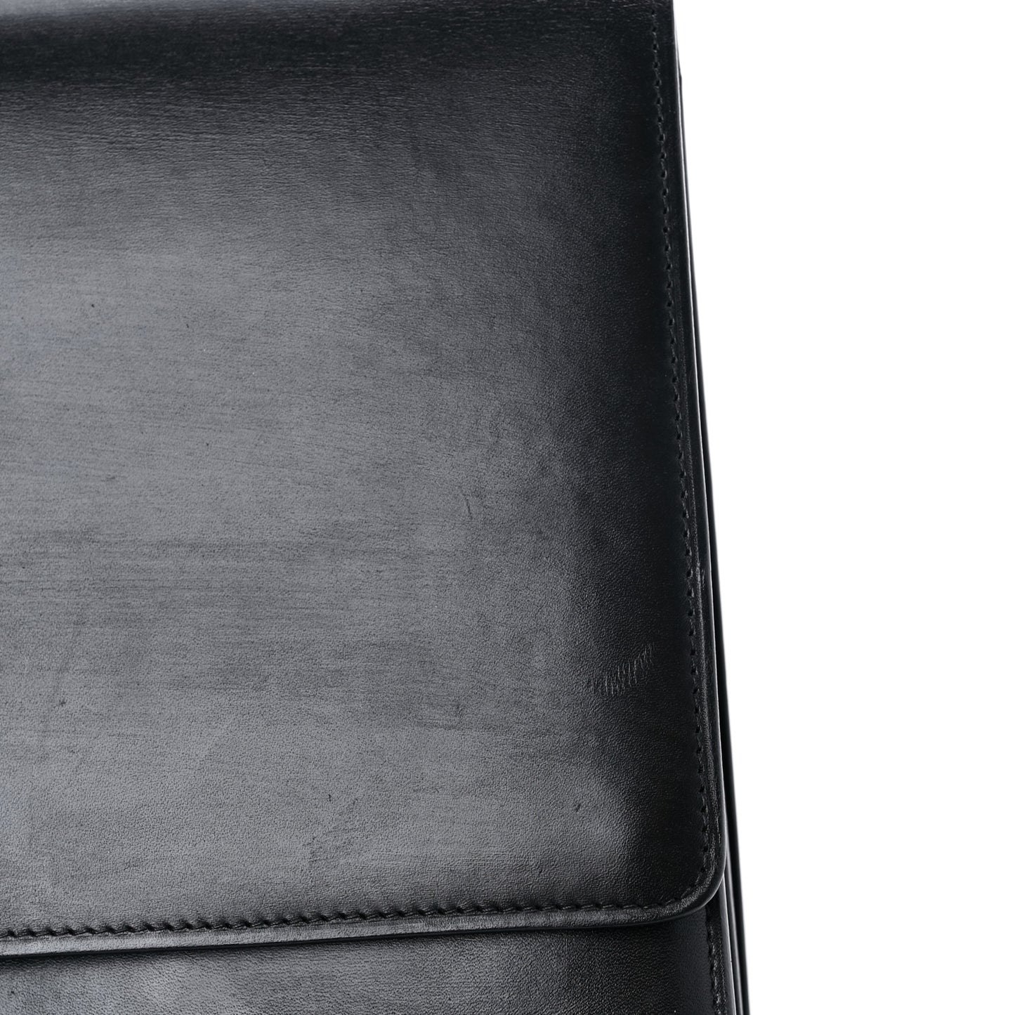 Smooth Calfskin Large Case Chain Flap Black