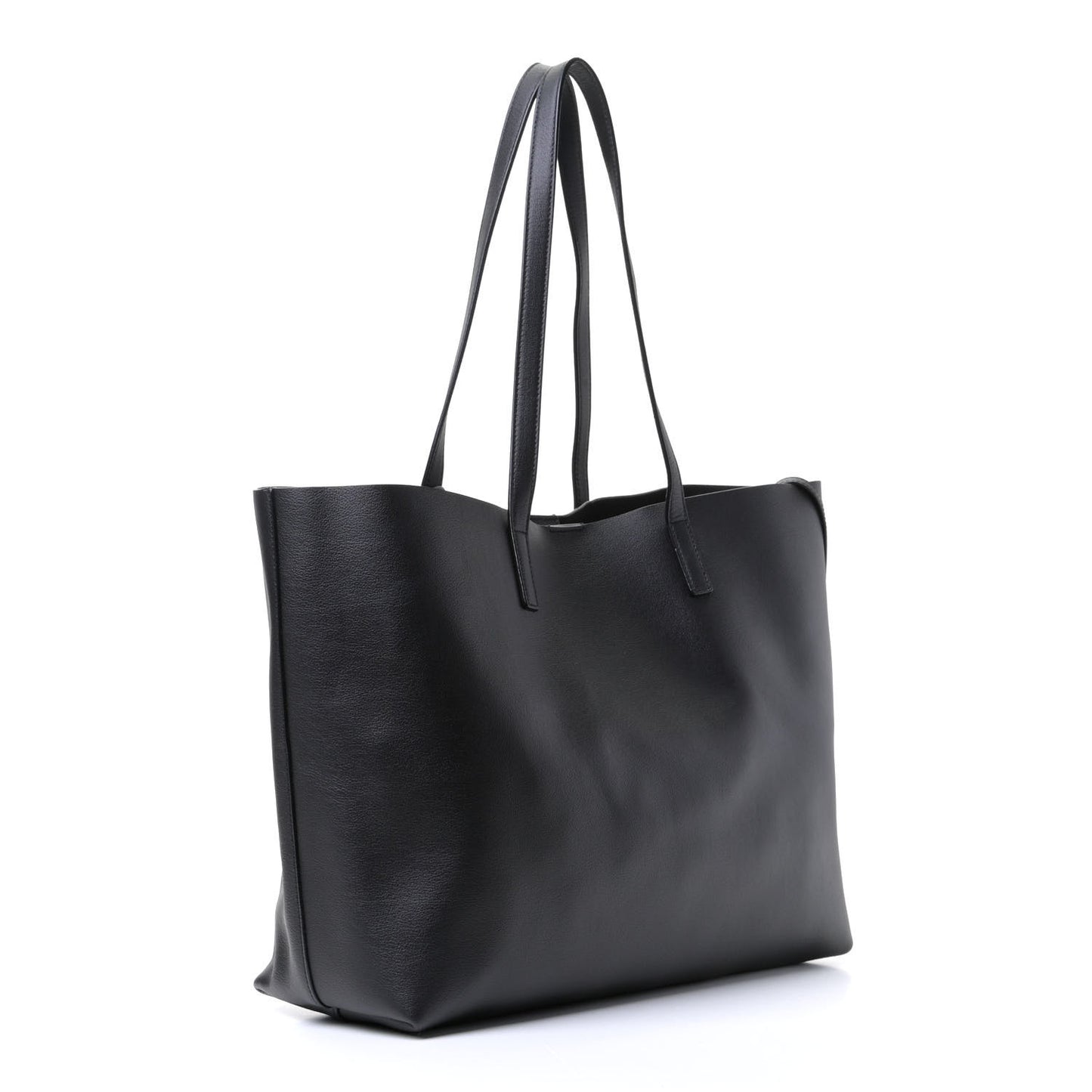 Calfskin Large Shopping Tote Black