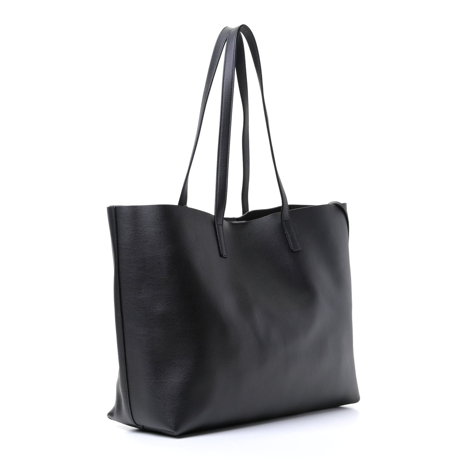 Saint Laurent Calfskin Large Shopping Tote Black 2 of 5