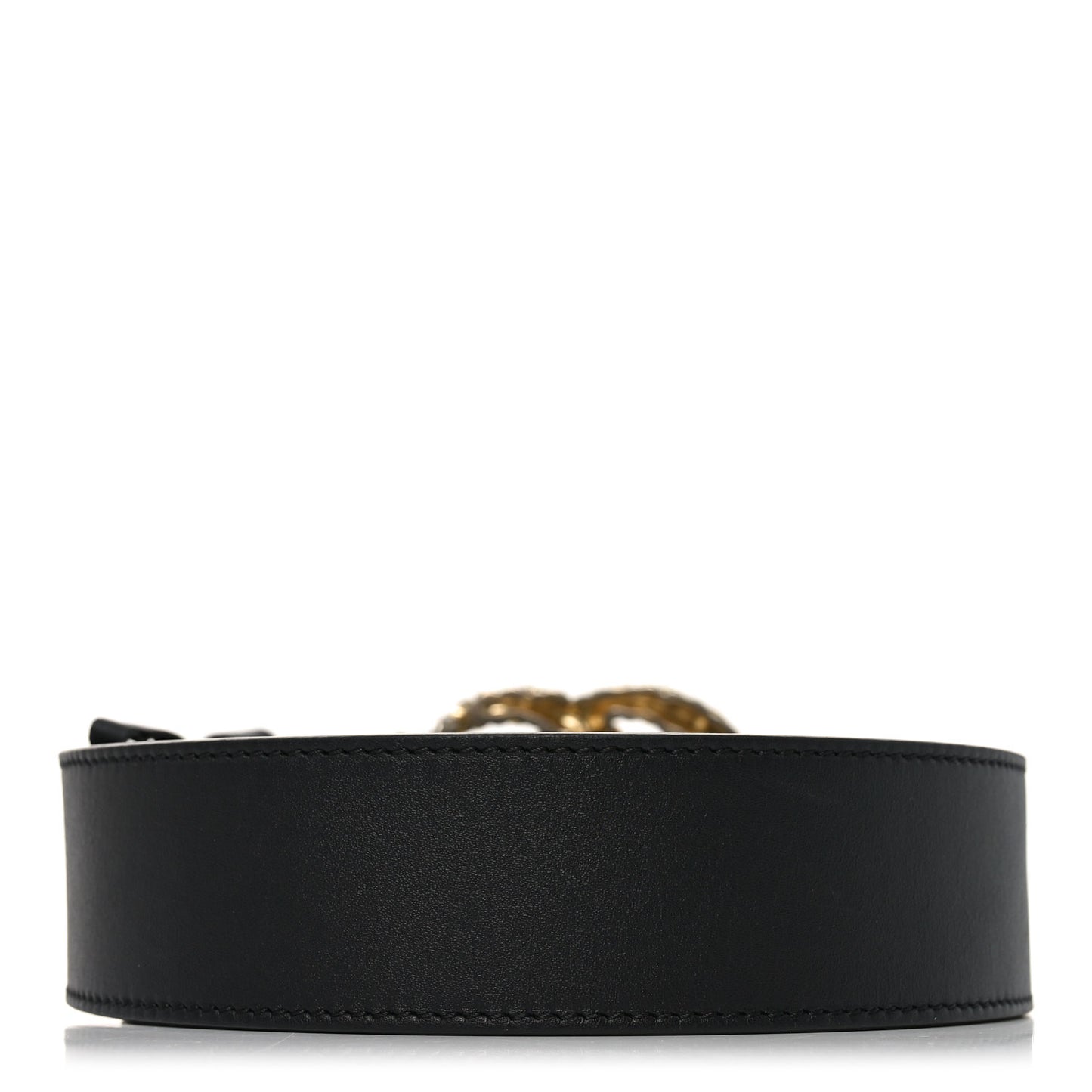 Moon Calfskin Scales Double G 40mm Belt 95 38 Black