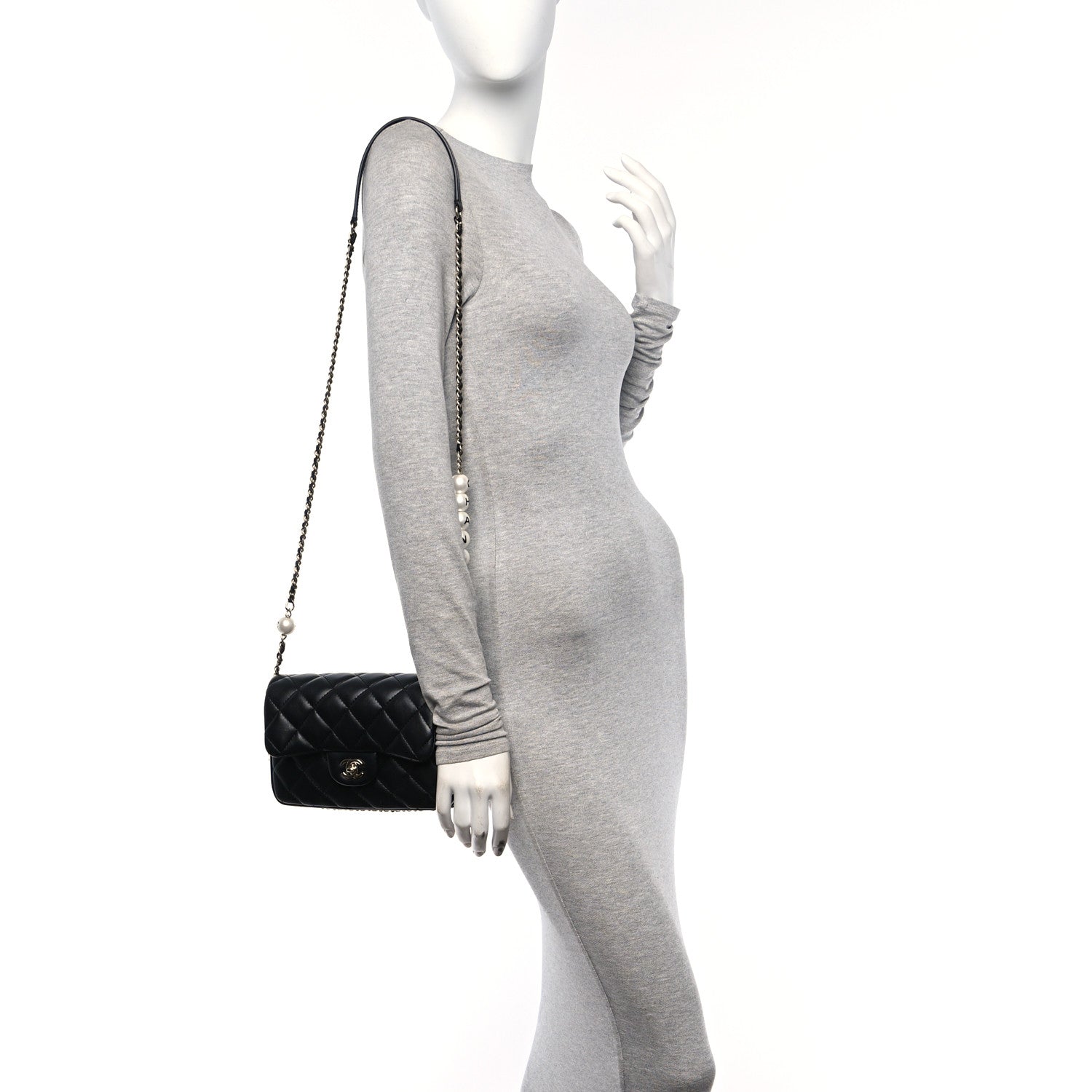 Chanel Lambskin Quilted Small My Precious Flap Black 3 of 11
