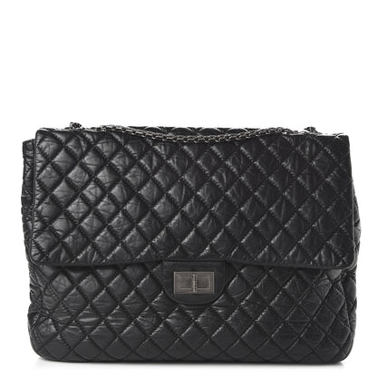 Chanel Aged Calfskin Reissue XL Maxi Flap Black 1 of 10