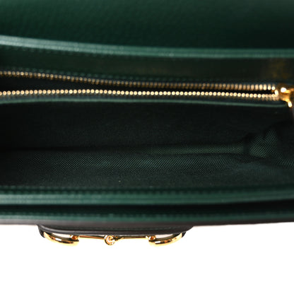 Gucci Monogram Jumbo GG 100th Anniversary Horsebit 1955 Shoulder Bag Green Multicolor 5 of 9