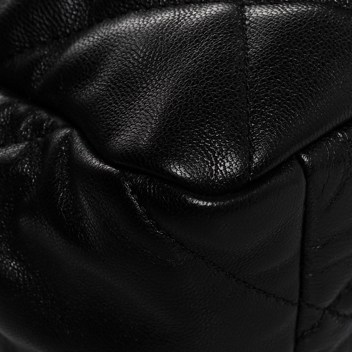 Goatskin Quilted Large Chanel 19 Flap Black