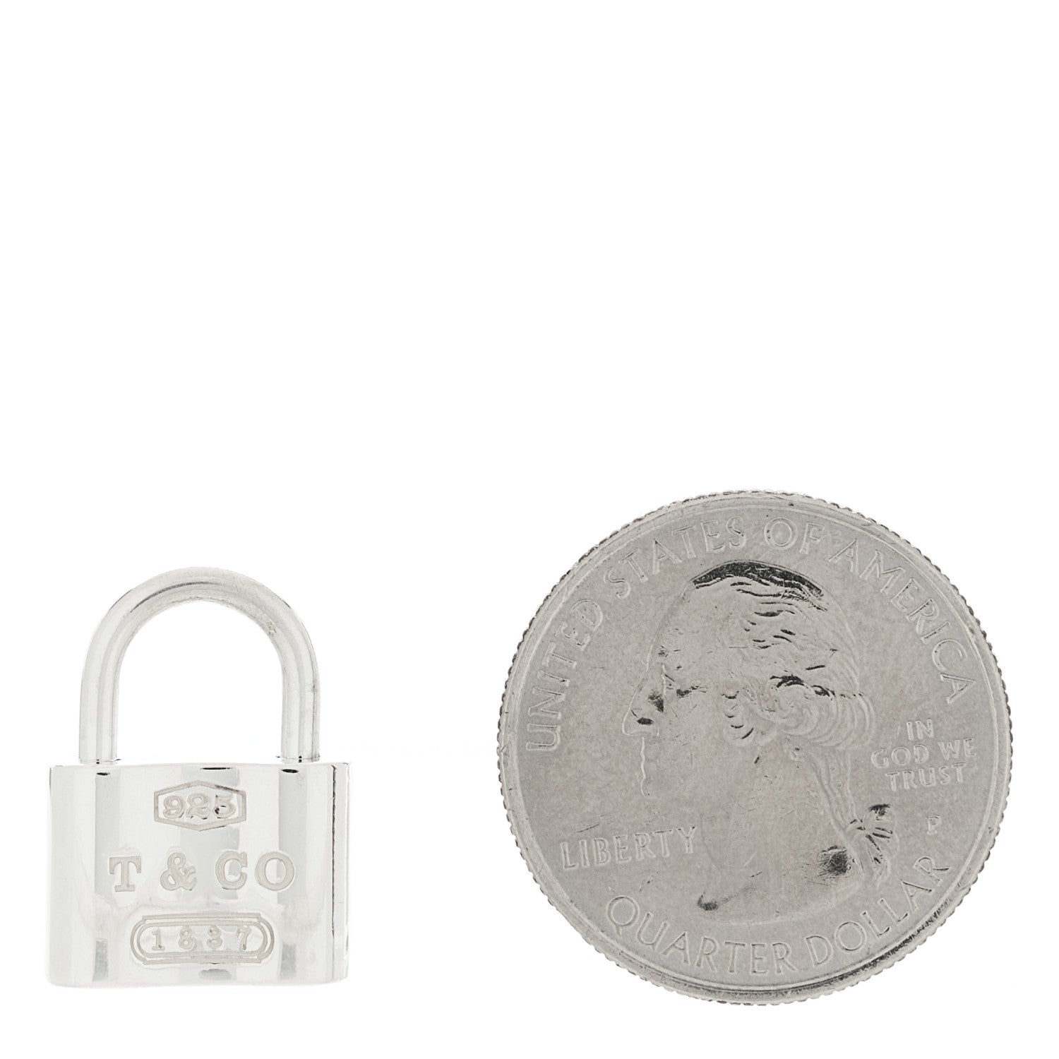 Tiffany Sterling Silver 1837 Lock Charm 2 of 4