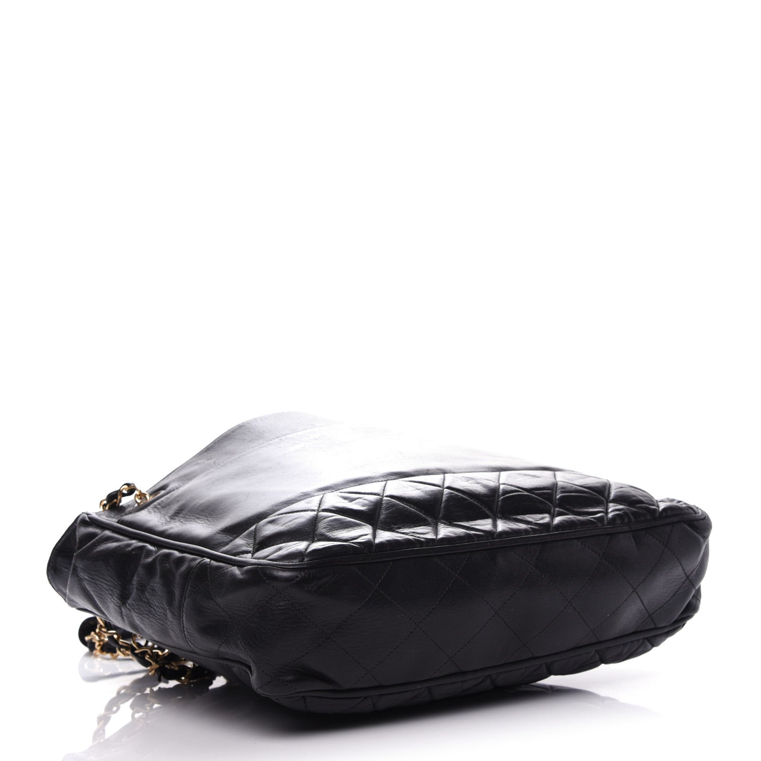 Chanel Lambskin Shopping Tote Black 4 of 9
