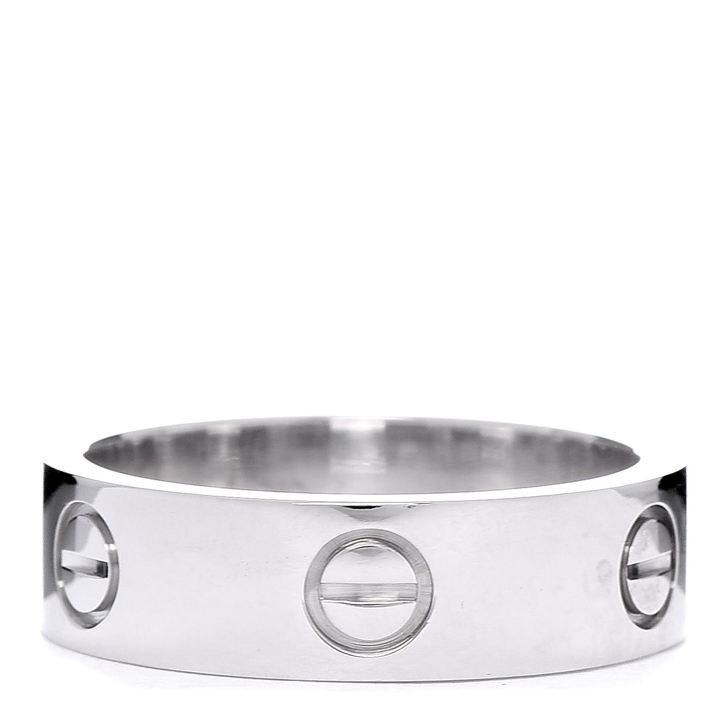 18K White Gold 5.5mm LOVE Ring 57 8