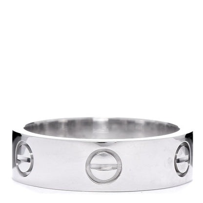 Cartier 18K White Gold 5.5mm LOVE Ring 57 8 1 of 7