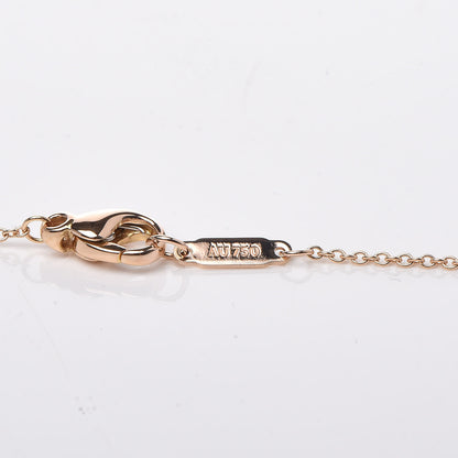Tiffany 18K Rose Gold Diamond Mini Metro Horseshoe Pendant Necklace 6 of 6