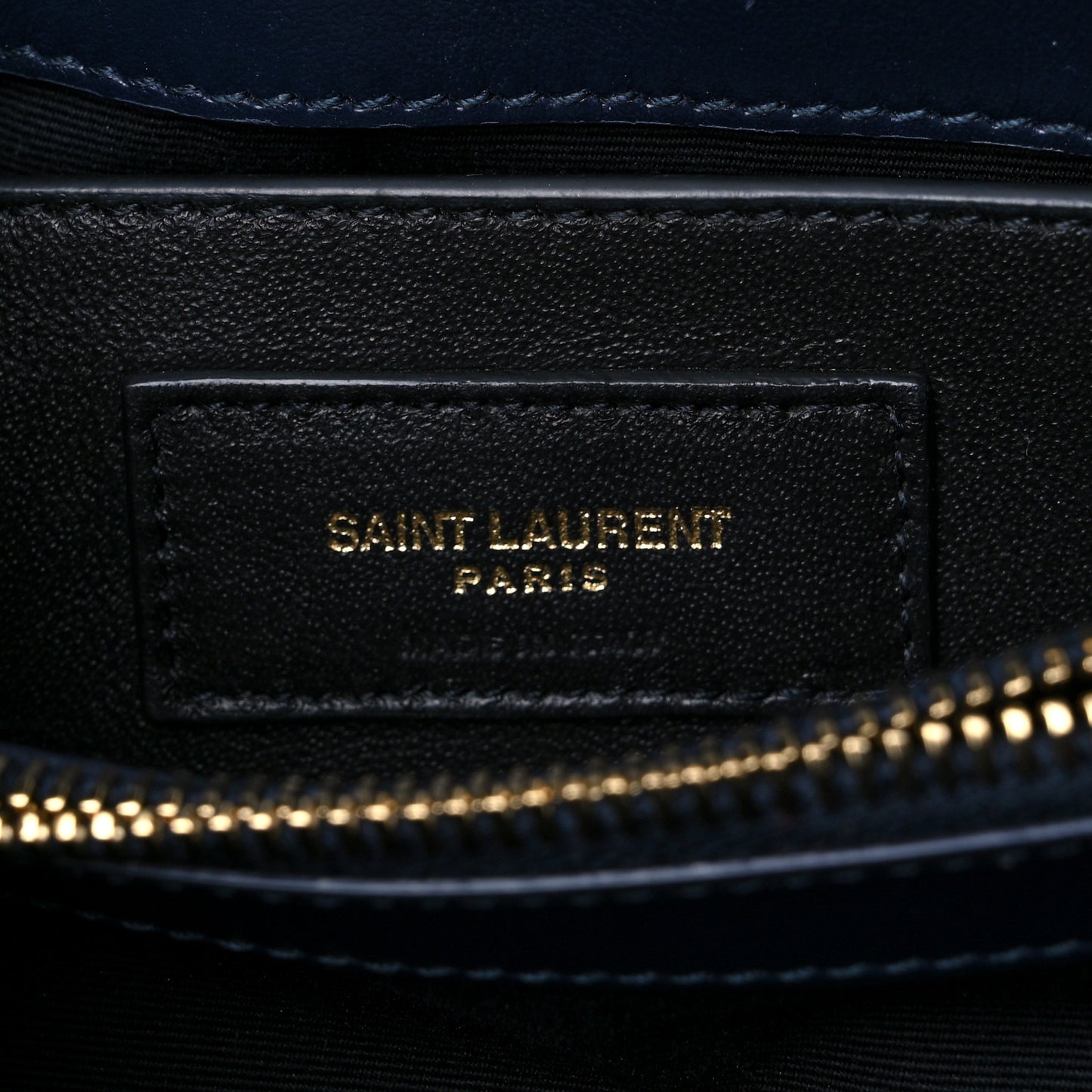 Calfskin Y Quilted Monogram Small Loulou Chain Satchel Denim Brut
