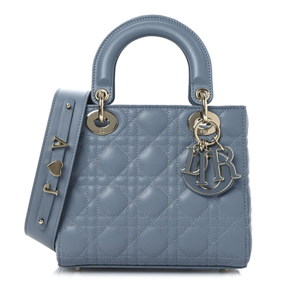 Christian Dior Lambskin Cannage Small My ABCDior Lady Dior Cloud Blue 1 of 12