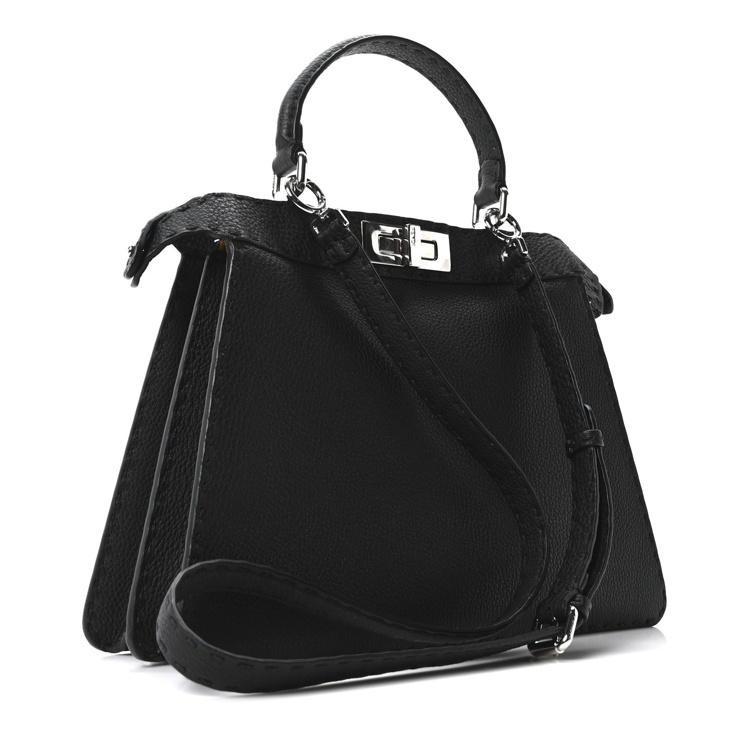 Cuoio Romano Selleria Chamois Medium Peekaboo I SEE U Satchel Black Camel Sunflower