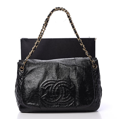 Chanel Vinyl XL Rock and Chain Flap Black 14 of 14