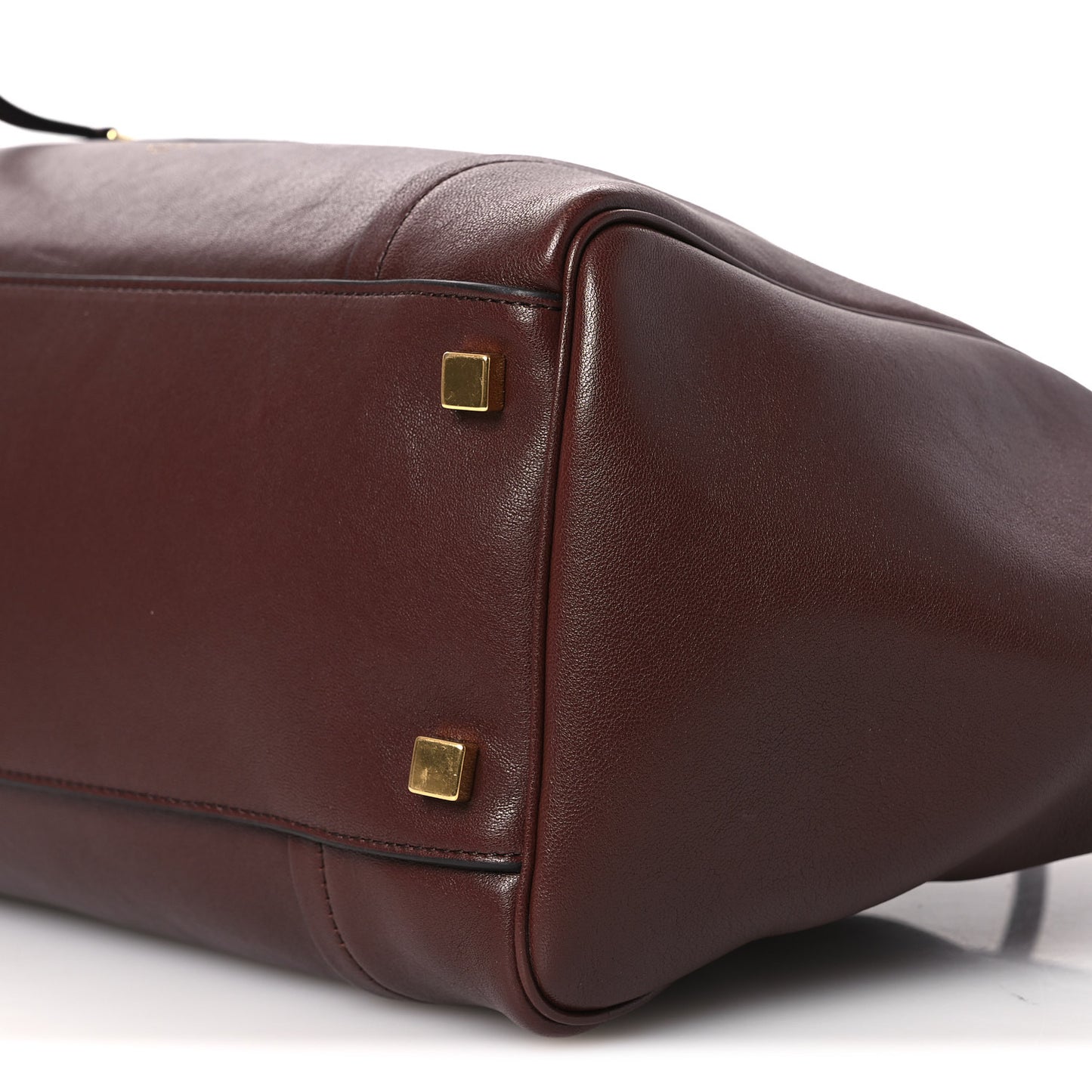 Supple Shiny Lambskin Medium Smiling New Luggage Brick
