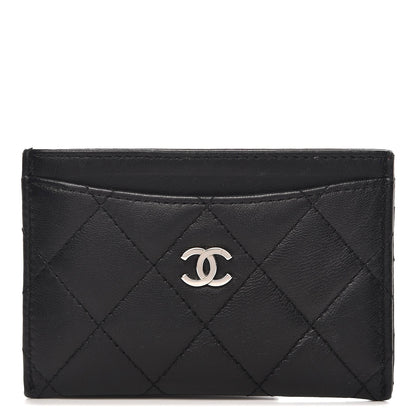 Chanel Lambskin Quilted Card Holder Black 9 of 9