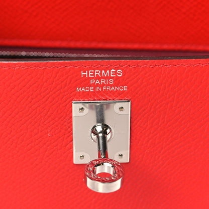 Hermes Epsom Verso Kelly Sellier 25 Rouge De Coeur Rouge Grenat 6 of 10