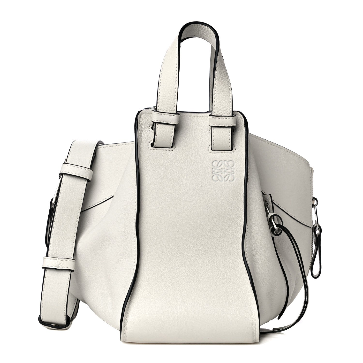 Loewe Grained Calfskin Small Hammock Shoulder Bag Soft White 1 of 19