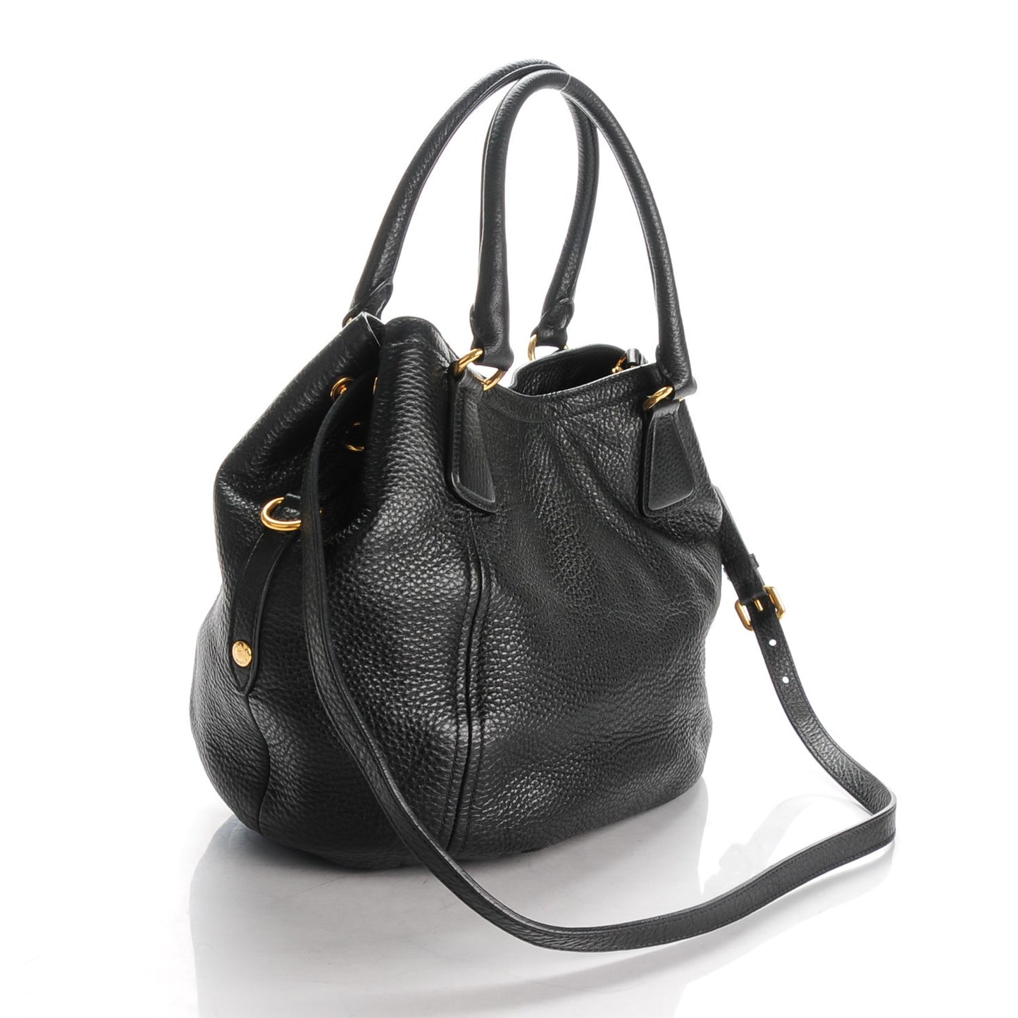 Vitello Daino Tote Nero Black