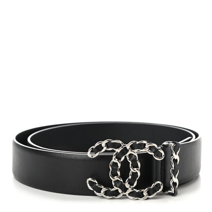 Chanel Calfskin CC Chain Belt 90 36 Black 1 of 8