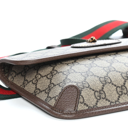 Gucci GG Supreme Monogram Neo Vintage Web Belt Bag Brown 8 of 9