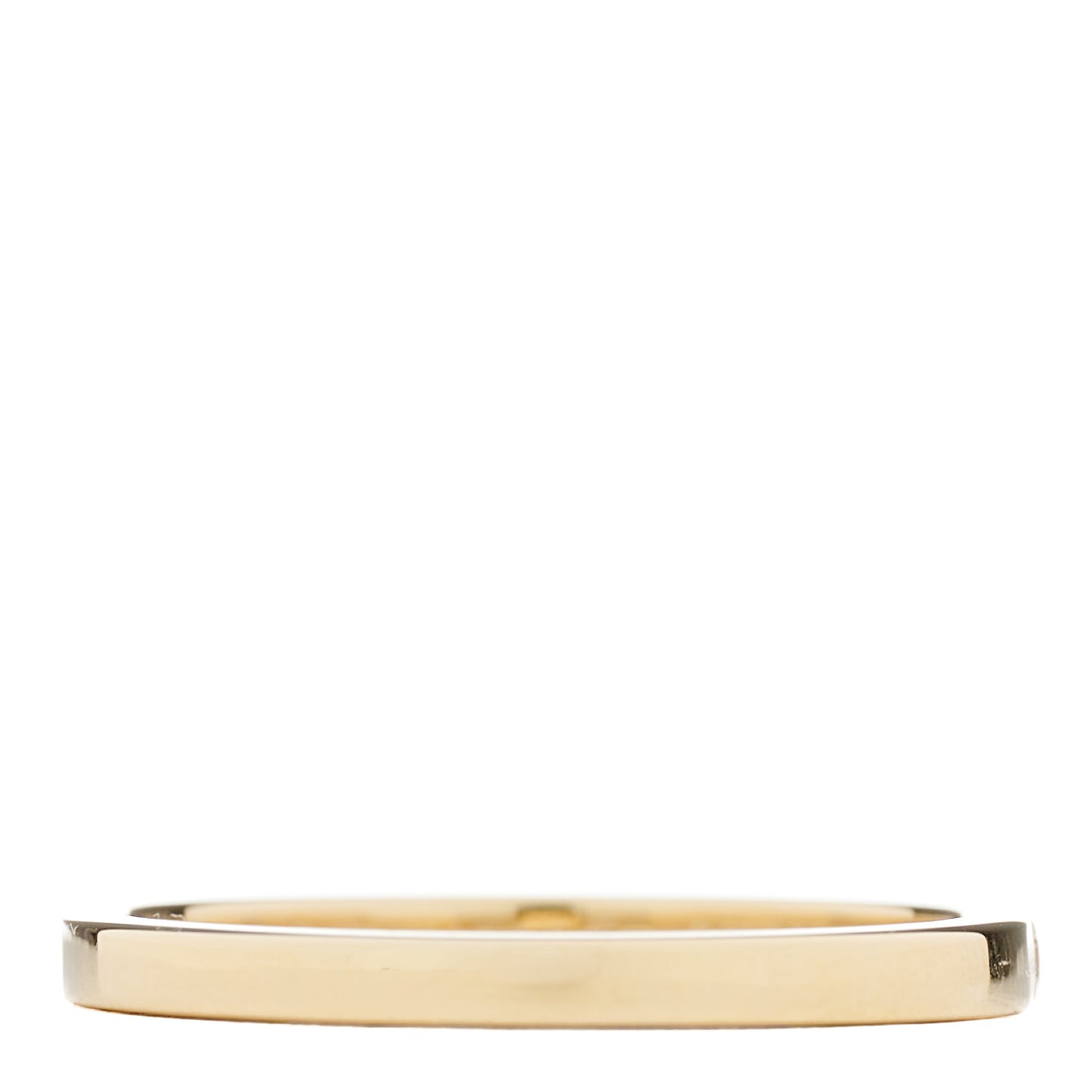 18K Yellow Gold Diamond Novo Half Circle Band Ring 54 7