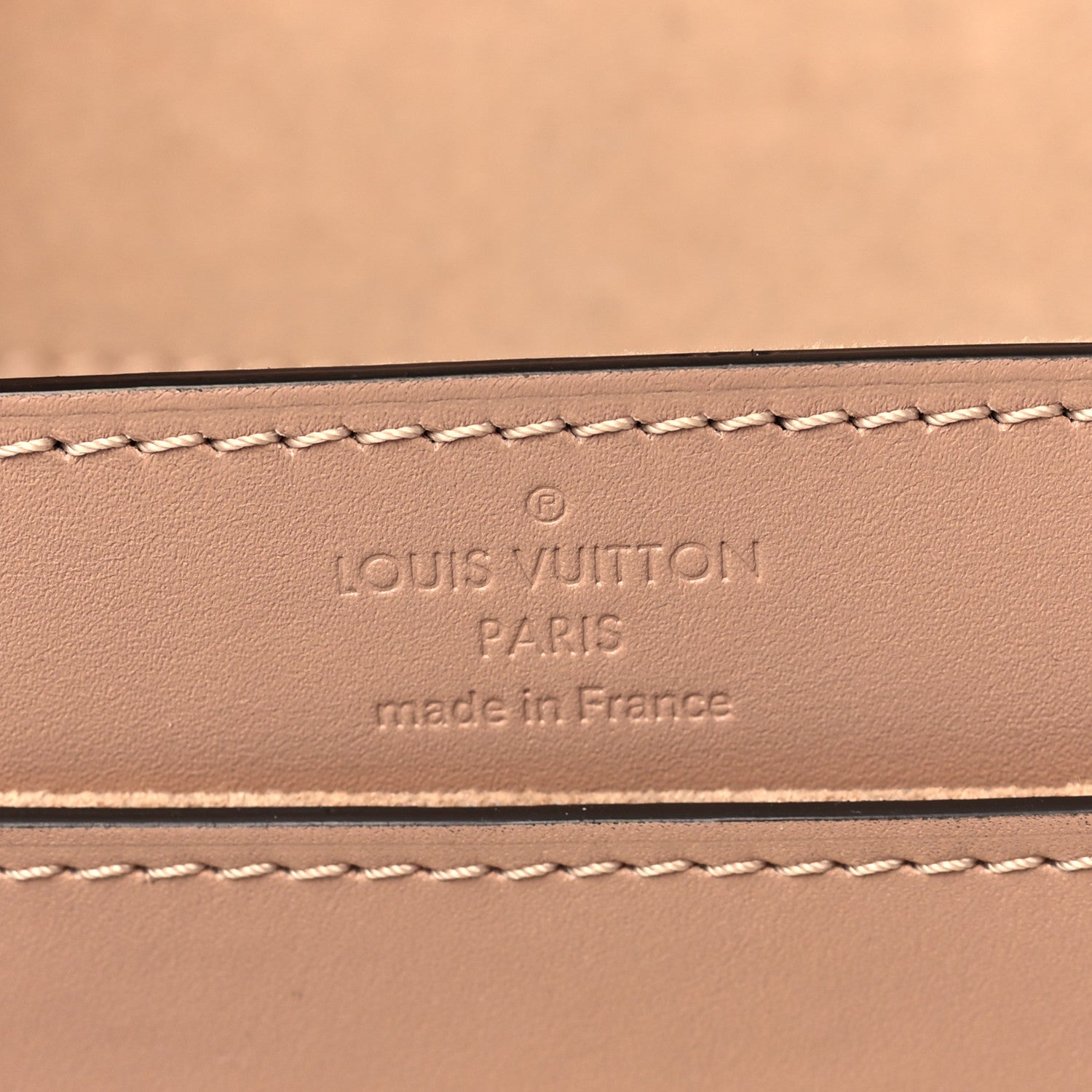 Louis Vuitton Calfskin Chain Louise MM Nude 6 of 10