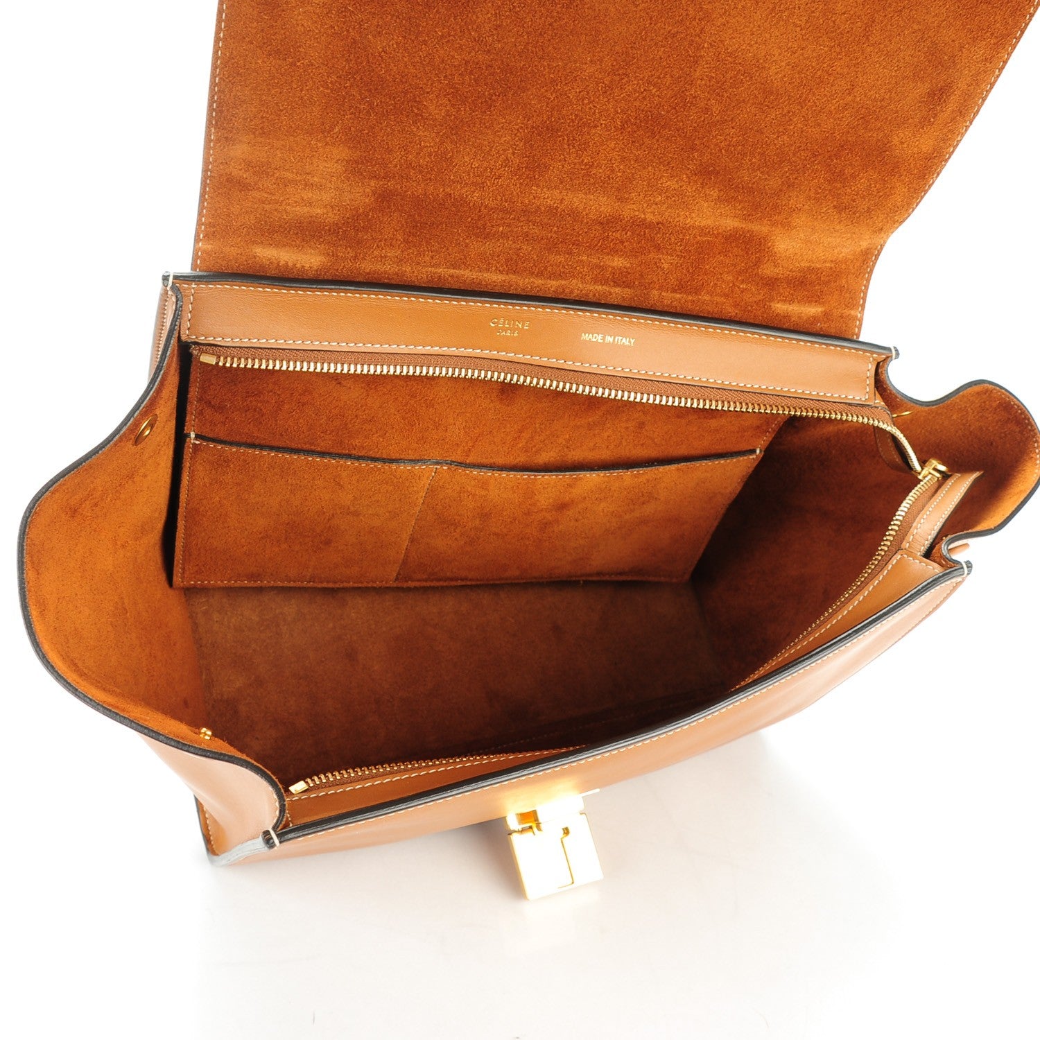 Celine Natural Calfskin Small Trapeze Tan 5 of 8
