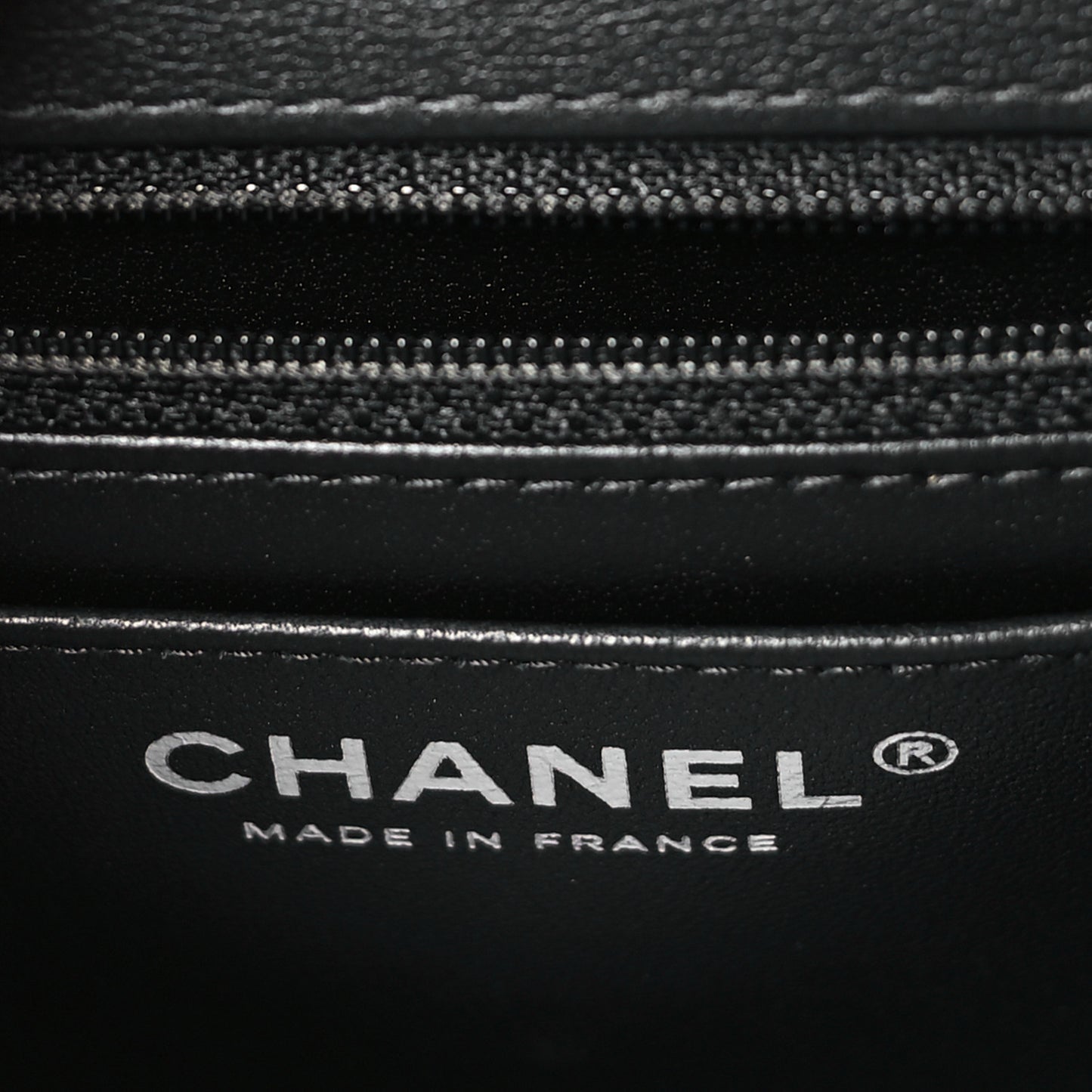Patent Calfskin Small Camellia Flap Black