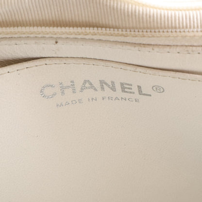 Chanel Distressed Patent Jumbo Single Flap White 6 of 12