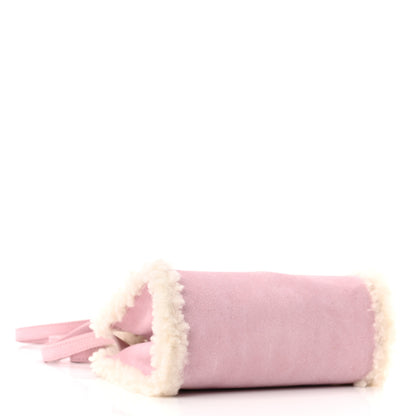 Telfar X UGG Suede Shearling Small Shopping Bag Pink 4 of 9