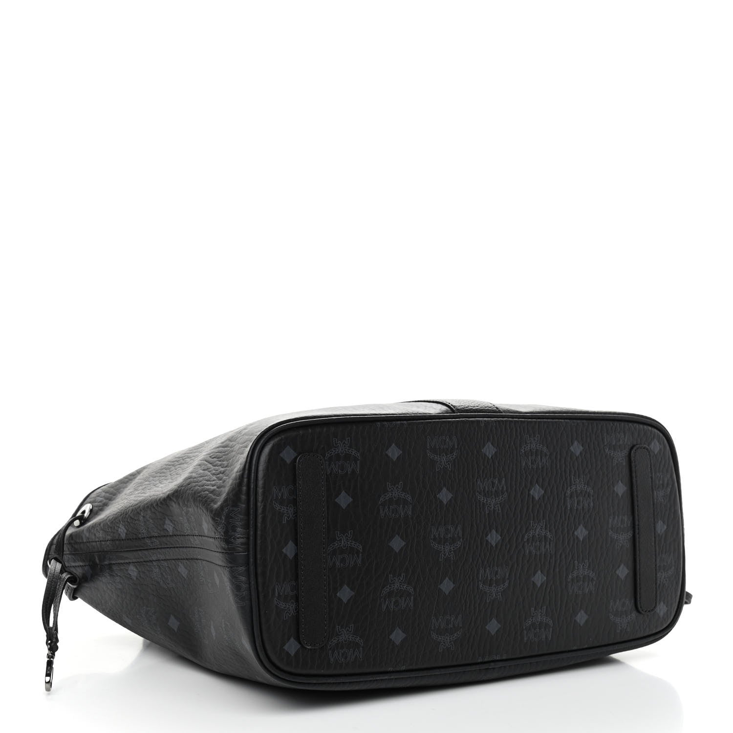 MCM Visetos Medium Liz Reversible Shopper Tote Black 7 of 16