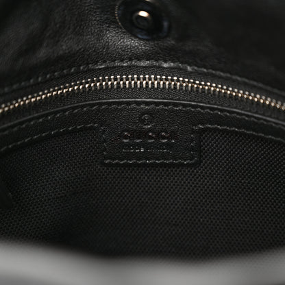 Gucci Sakai Be Green Calfskin Diagonal Stitched Small Blondie Tote Black 6 of 10