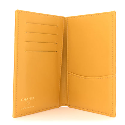 Chanel Lambskin Quilted Chanel 19 Passport Holder Yellow 5 of 9